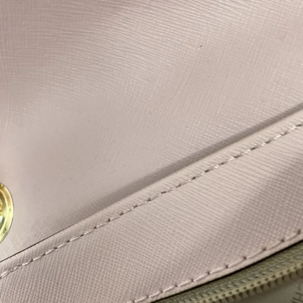 Michael Kors Brandi Leather Shoulder Bag Pink Gold Chain Strap New With Tags - Picture 7 of 10